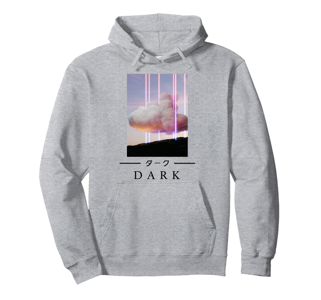 Retrowave Dark Japanese Art Hoodie - Fun Novelty Design for Adults - T-Shirt, Sweatshirt, Hoodie