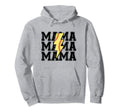 Lightning Bolt Mama Softball Baseball Sport Hoodie - Trendy Graphic Unisex - T-Shirt, Sweatshirt, Hoodie