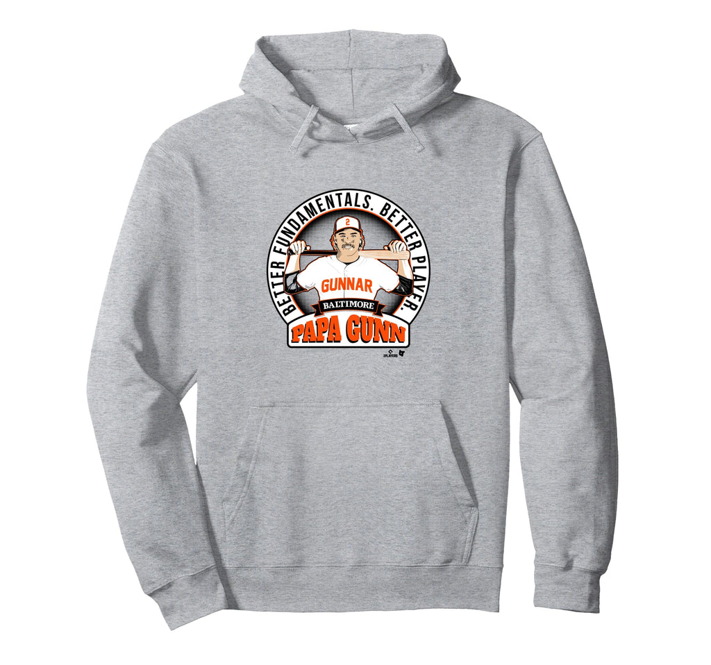 Gunnar Henderson Papa Gunn Baltimore Hoodie - Casual Everyday Wear Unisex - T-Shirt, Sweatshirt, Hoodie