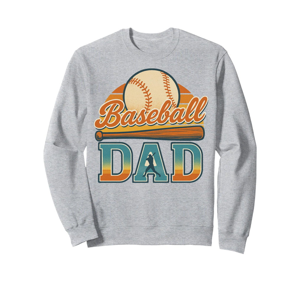 Baseball Dad Summer Sports Lover Sweatshirt - Graphic Print for Adults - T-Shirt, Sweatshirt, Hoodie