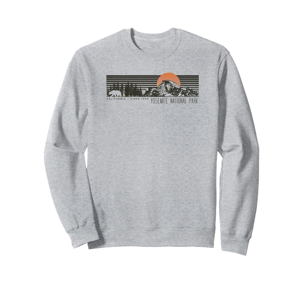 Yosemite National Park Half Sweatshirt - Casual Everyday Wear for Adults - T-Shirt, Sweatshirt, Hoodie