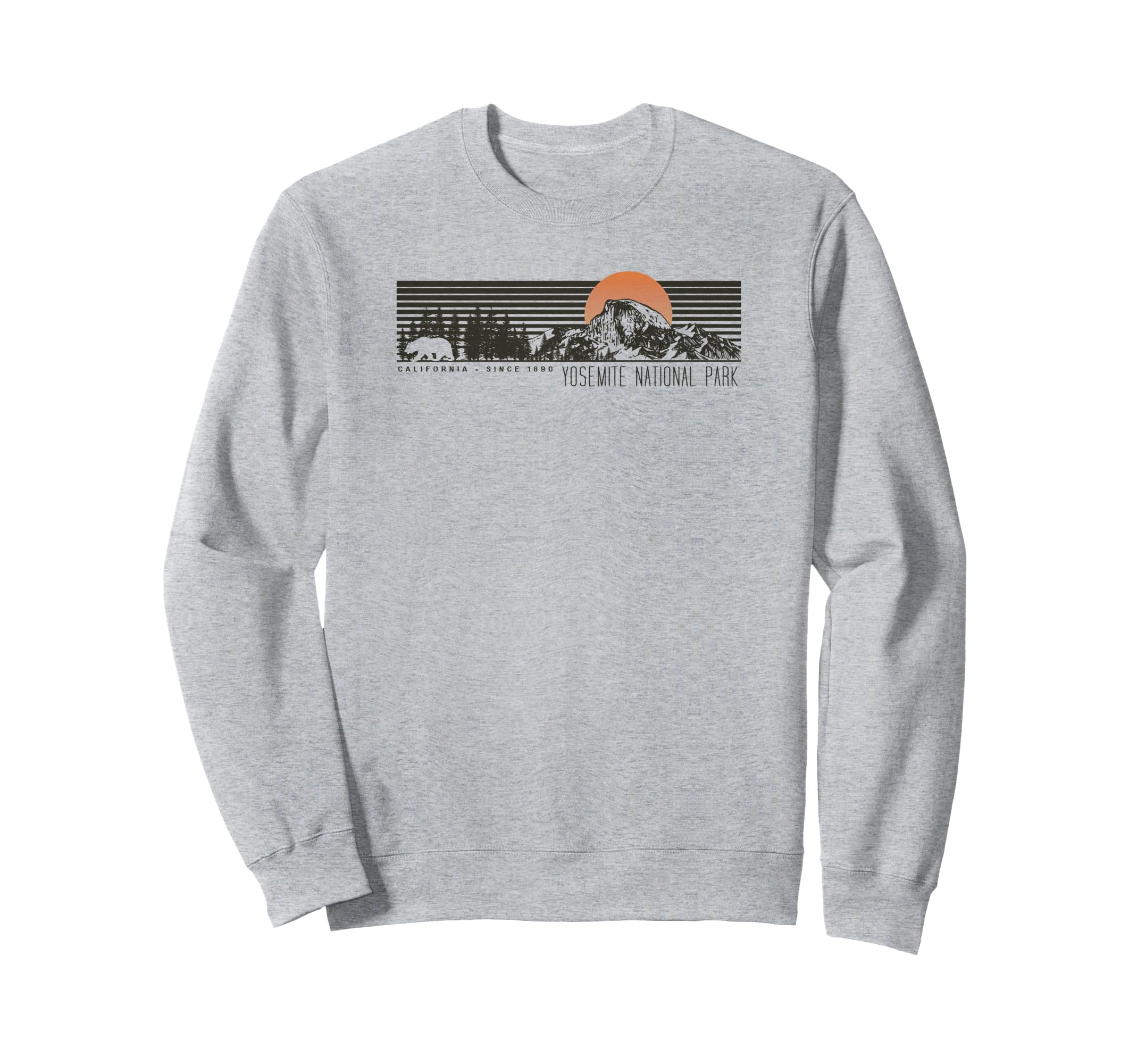 Yosemite National Park Half Sweatshirt - Casual Everyday Wear for Adults - T-Shirt, Sweatshirt, Hoodie