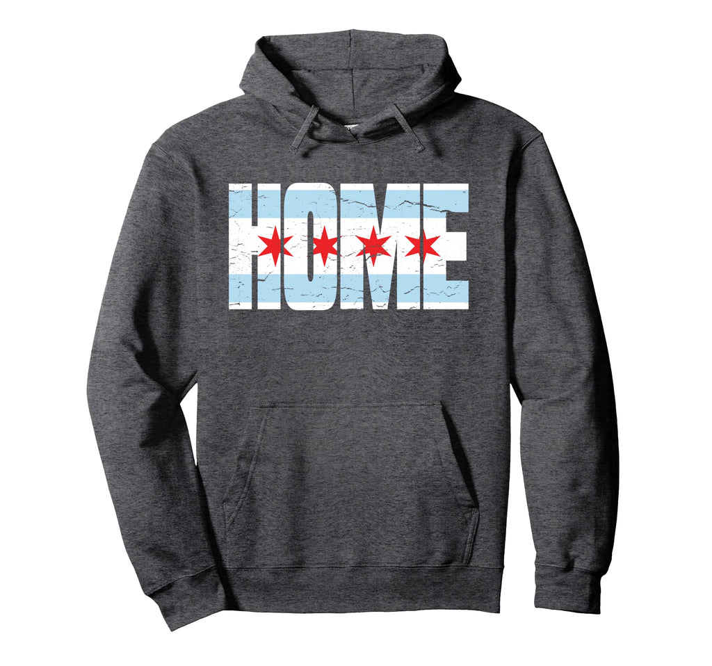 Chicago Distressed City Chicago Hoodie - Casual Everyday Wear Men Women - T-Shirt, Sweatshirt, Hoodie