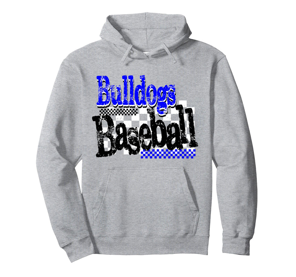 Blue Bulldogs Baseball Team Mom Game Hoodie - Aesthetic Graphic Men Women - T-Shirt, Sweatshirt, Hoodie