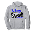 Blue Bulldogs Baseball Team Mom Game Hoodie - Aesthetic Graphic Men Women - T-Shirt, Sweatshirt, Hoodie