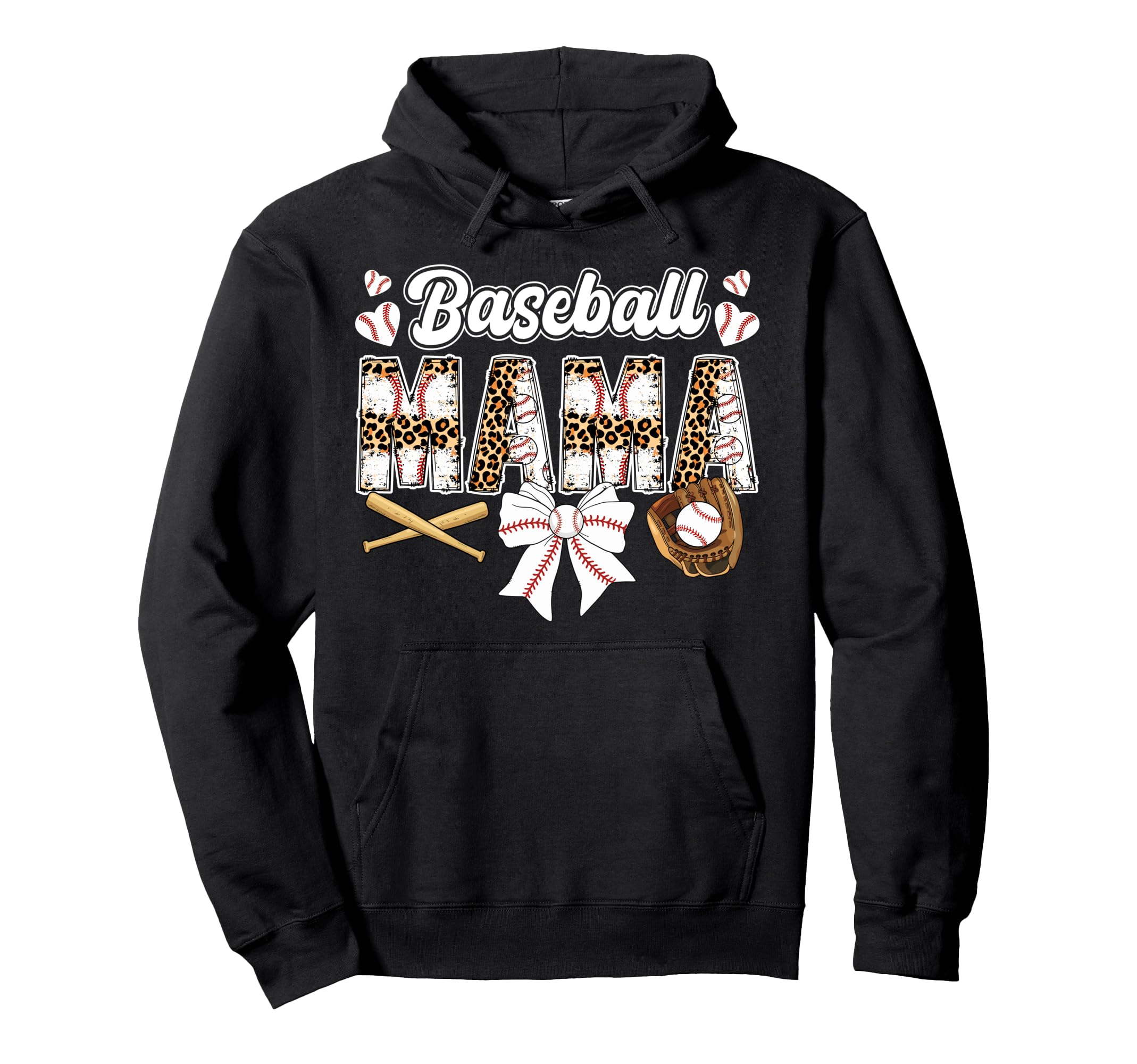 Baseball Mama Coquette Baseball Mom Hoodie - Unique Graphic Unisex - T-Shirt, Sweatshirt, Hoodie
