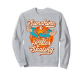 Roller Skating Skate 1970S Sunshine Sweatshirt - Unique Graphic for Adults - T-Shirt, Sweatshirt, Hoodie