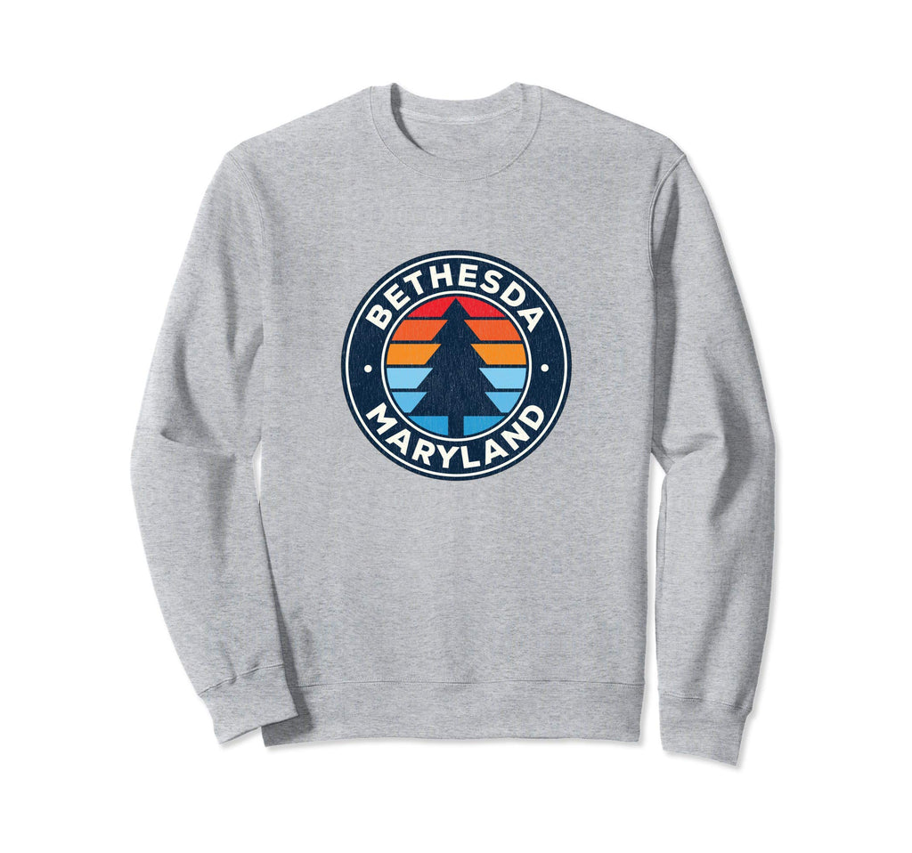 Bethesda Maryland Md 70S Sweatshirt - Fun Novelty Design Men Women - T-Shirt, Sweatshirt, Hoodie