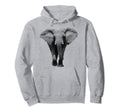 Elephant Elephant Aesthetic Boho Hoodie - Minimalist Print for Adults - T-Shirt, Sweatshirt, Hoodie