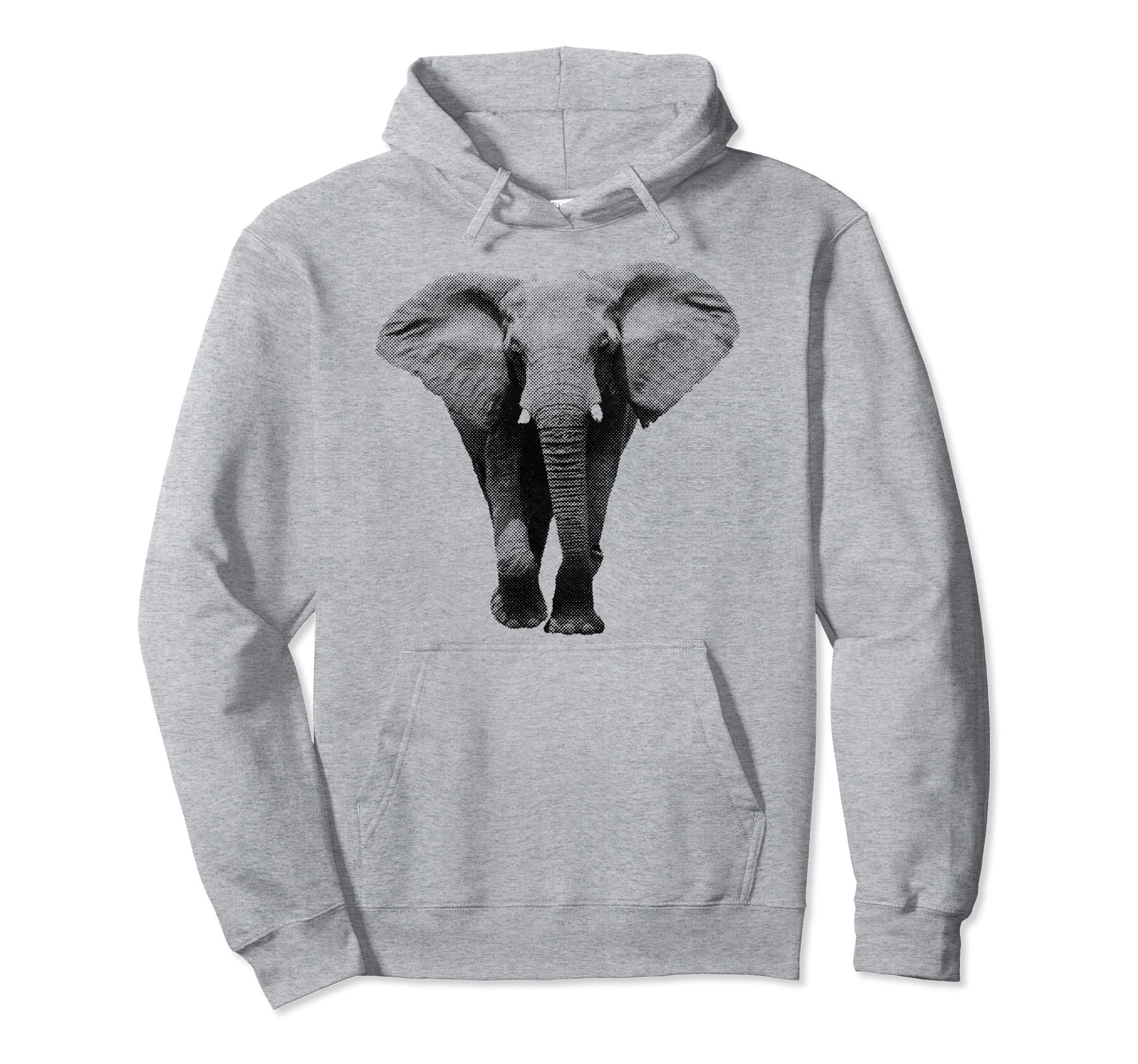 Elephant Elephant Aesthetic Boho Hoodie - Minimalist Print for Adults - T-Shirt, Sweatshirt, Hoodie