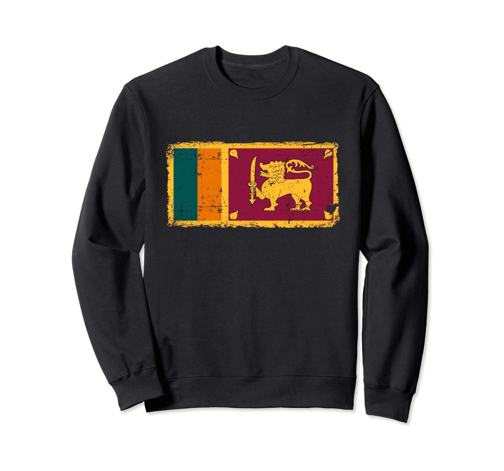 Sri Lanka Flag Distressed Sweatshirt - Streetwear Style Unisex - T-Shirt, Sweatshirt, Hoodie