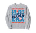 My Baseball Mama Era Groovy Sweatshirt - Aesthetic Graphic for Adults - T-Shirt, Sweatshirt, Hoodie
