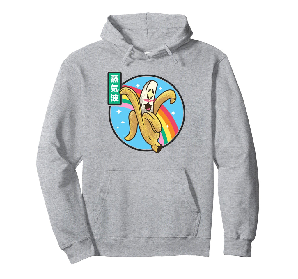 Happy Banana Rainbow Japan Otaku Hoodie - Fun Novelty Design for Adults - T-Shirt, Sweatshirt, Hoodie