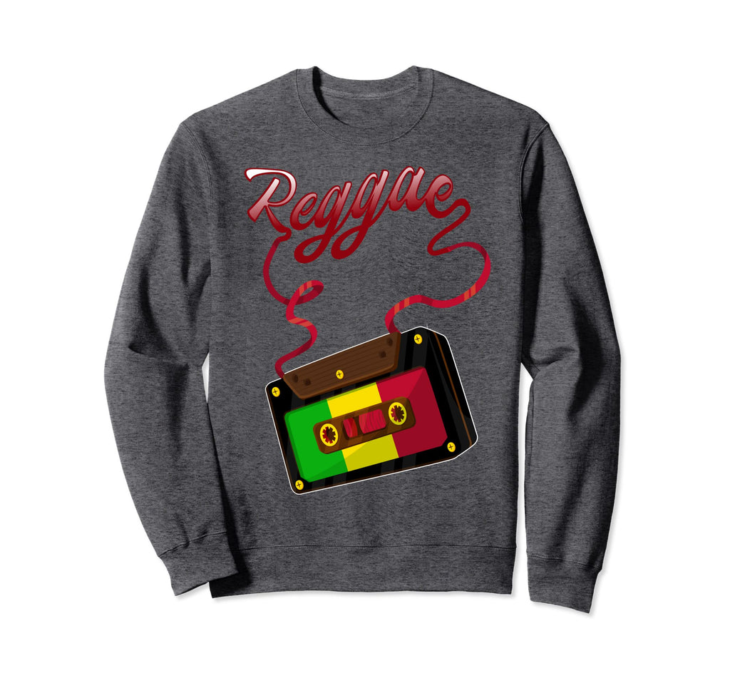 Reggae Music Cassette Tape Jamaica Sweatshirt - Novelty Apparel for Adults - T-Shirt, Sweatshirt, Hoodie