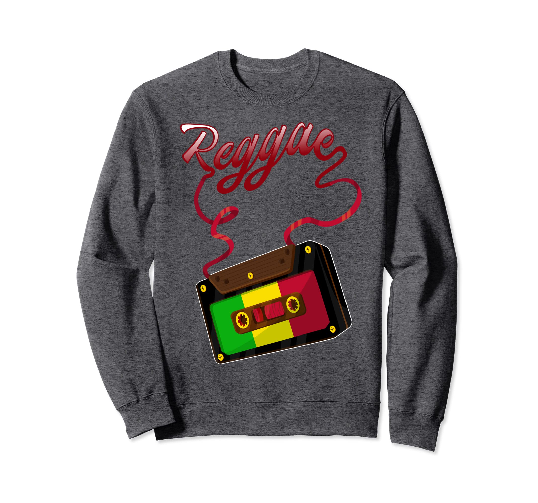 Reggae Music Cassette Tape Jamaica Sweatshirt - Novelty Apparel for Adults - T-Shirt, Sweatshirt, Hoodie
