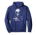 Alien Ufo Extraterrestrial 90S Aesthetic Hoodie - Unique Graphic Men Women - T-Shirt, Sweatshirt, Hoodie