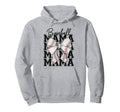 Baseball Mama Mom Coquette Bow Hoodie - Casual Everyday Wear Men Women - T-Shirt, Sweatshirt, Hoodie