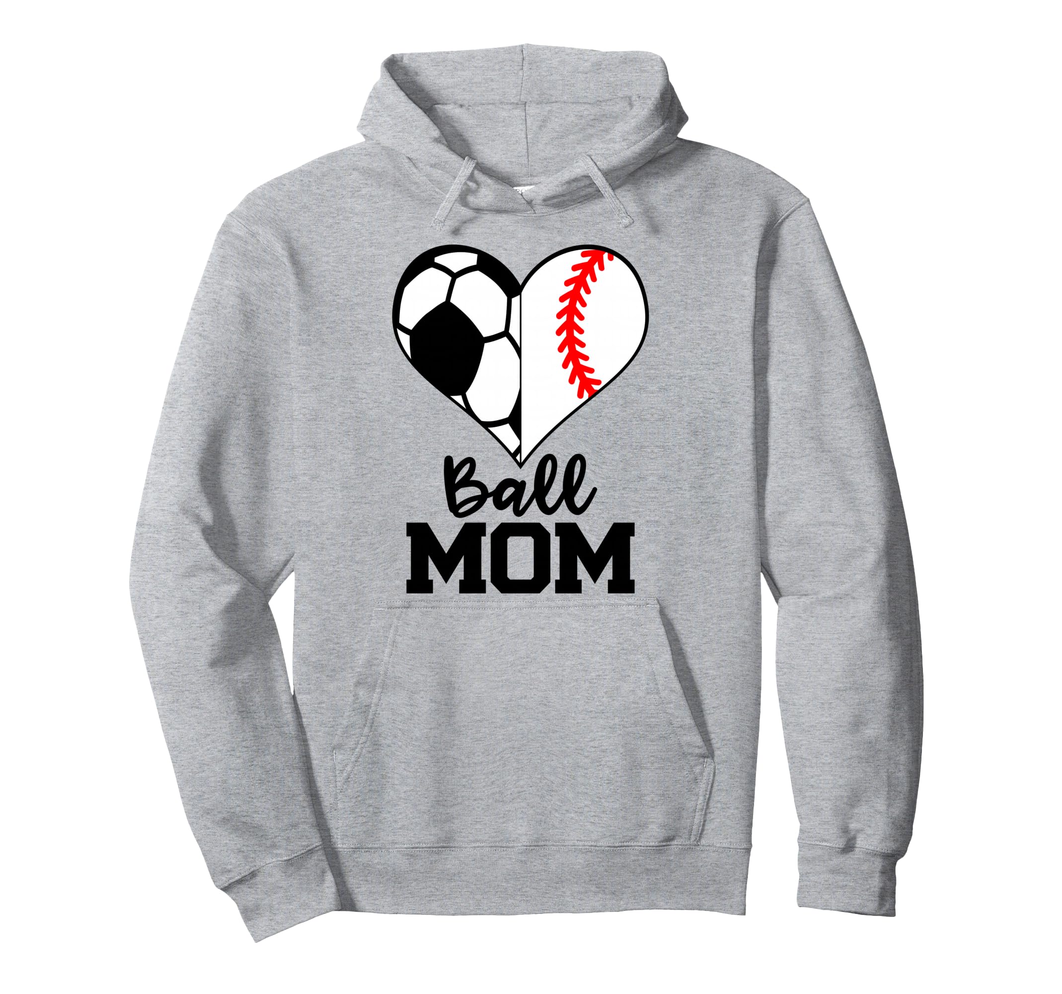 Ball Mom Funny Soccer Baseball Player Mom Hoodie - Custom Art Print Unisex - T-Shirt, Sweatshirt, Hoodie