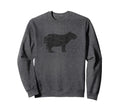 Capybara Distressed Capybara Sweatshirt - Minimalist Print Men Women - T-Shirt, Sweatshirt, Hoodie