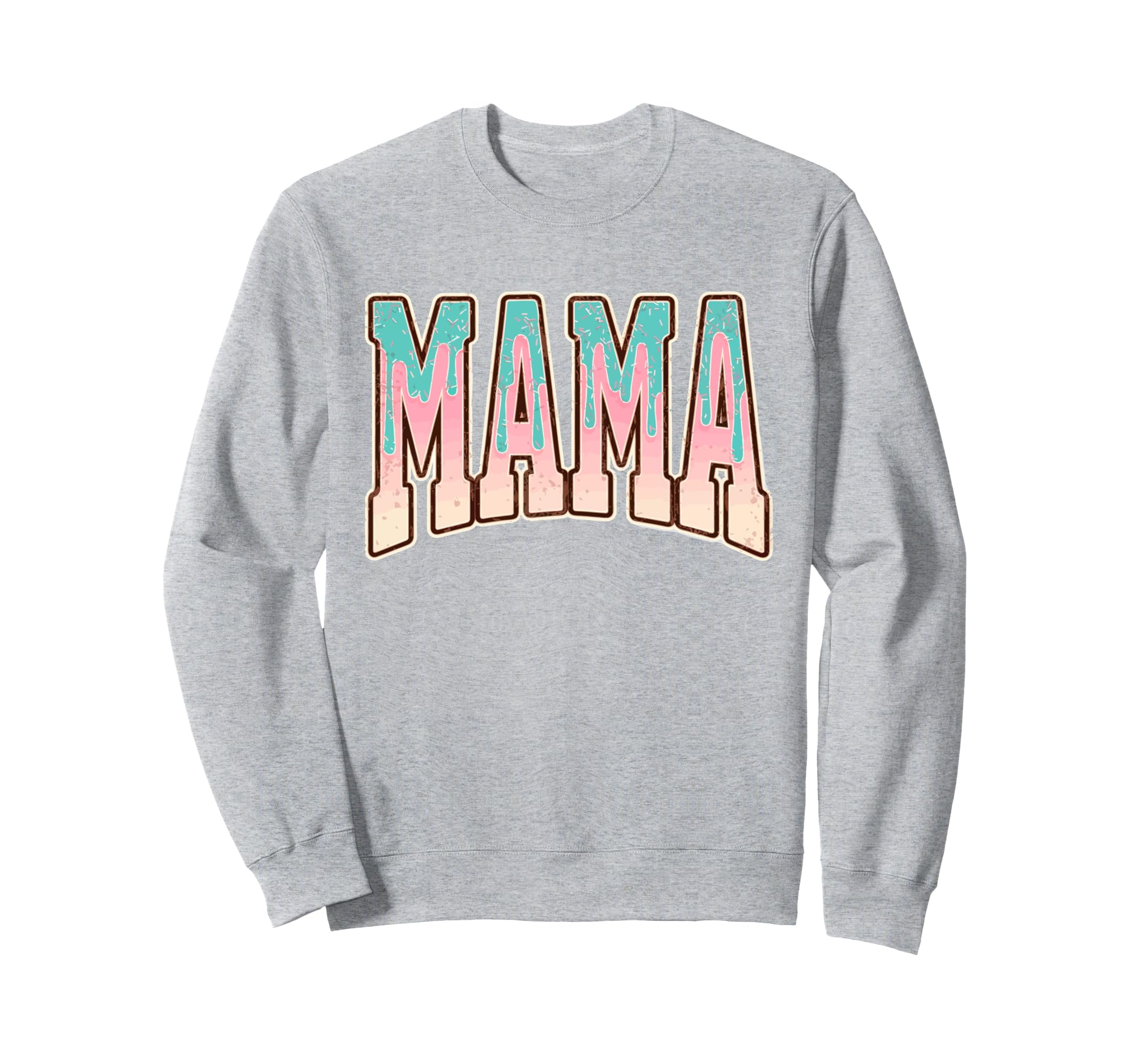 Baseball Drip Mom Ice Cream Drip Mama Sweatshirt - Trendy Graphic Unisex - T-Shirt, Sweatshirt, Hoodie