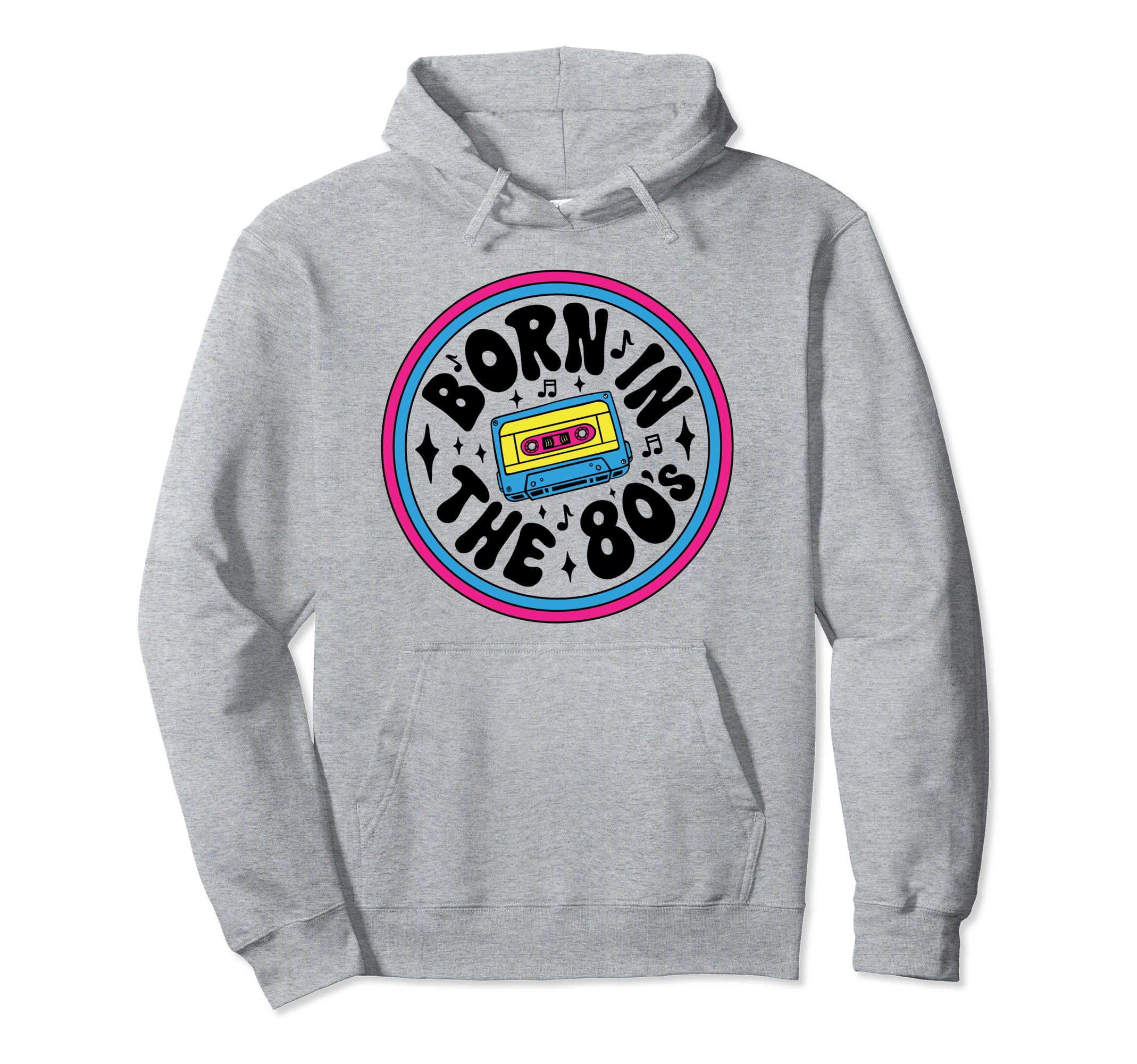 Born 80S Music Cassette Tape Mixtape Hoodie - Minimalist Print for Adults - T-Shirt, Sweatshirt, Hoodie