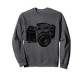Camera Distressed Camera Artwork Gift Sweatshirt - Aesthetic Graphic Unisex - T-Shirt, Sweatshirt, Hoodie