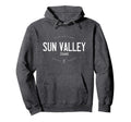 Sun Valley Idaho Distressed Ski Hoodie - Custom Art Print for Adults - T-Shirt, Sweatshirt, Hoodie