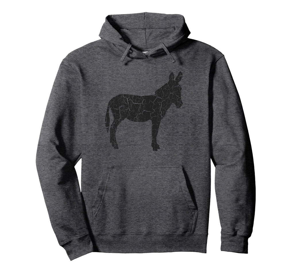Donkey Distressed Donkey Hoodie - Novelty Apparel for Adults - T-Shirt, Sweatshirt, Hoodie