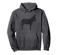 Donkey Distressed Donkey Hoodie - Novelty Apparel for Adults - T-Shirt, Sweatshirt, Hoodie
