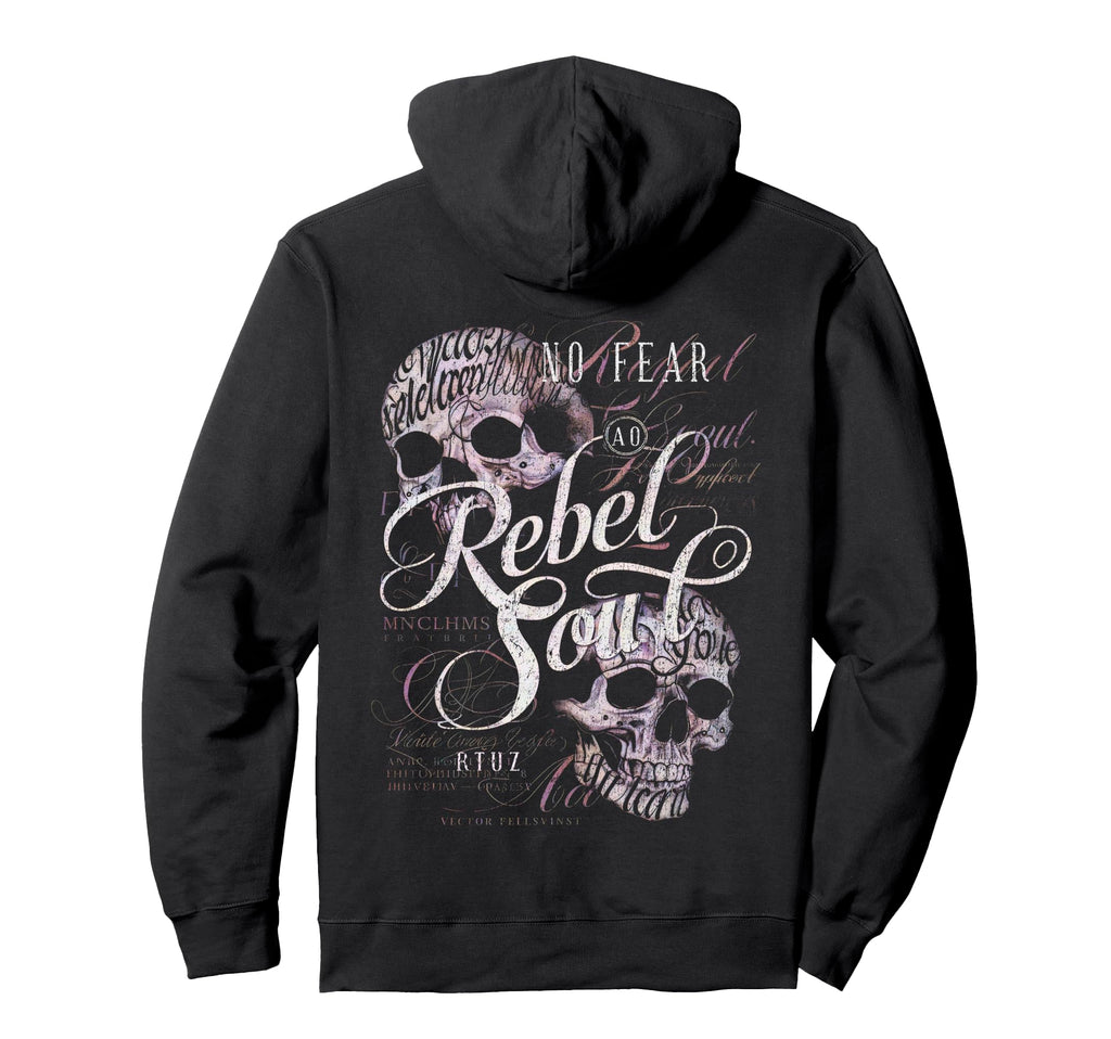 Back Y2K Streetwear Skull Hoodie - Fun Novelty Design Men Women - T-Shirt, Sweatshirt, Hoodie