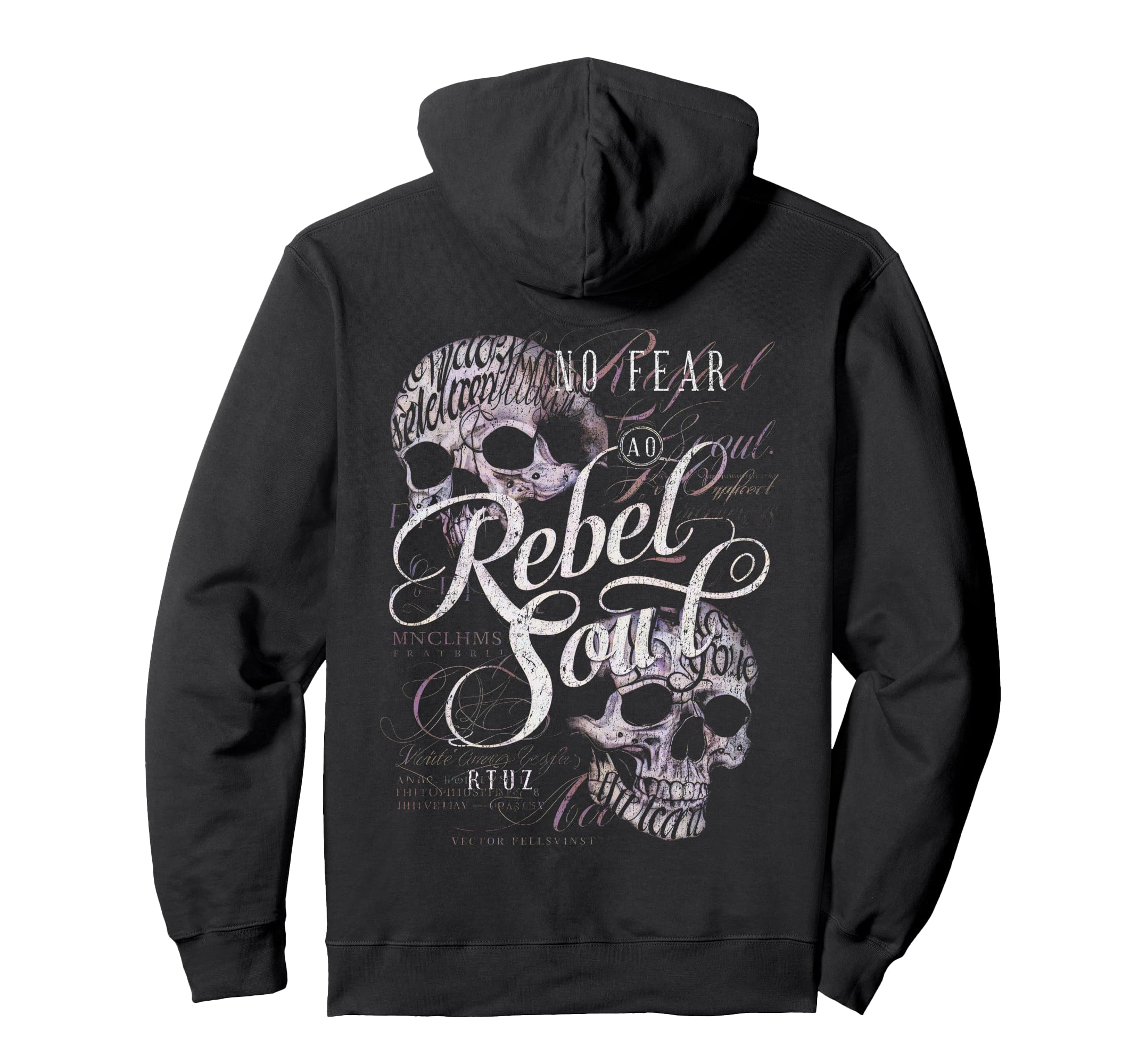 Back Y2K Streetwear Skull Hoodie - Fun Novelty Design Men Women - T-Shirt, Sweatshirt, Hoodie