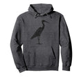 Egret Distressed Egret Hoodie - Novelty Apparel Unisex - T-Shirt, Sweatshirt, Hoodie
