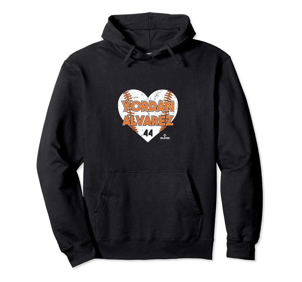 Yordan Alvarez Heart Baseball Hoodie - Unique Graphic Unisex - T-Shirt, Sweatshirt, Hoodie