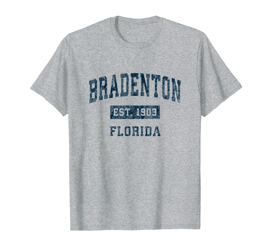 Bradenton Florida Fl Sports Navy T-Shirt - Unique Graphic Men Women - T-Shirt, Sweatshirt, Hoodie
