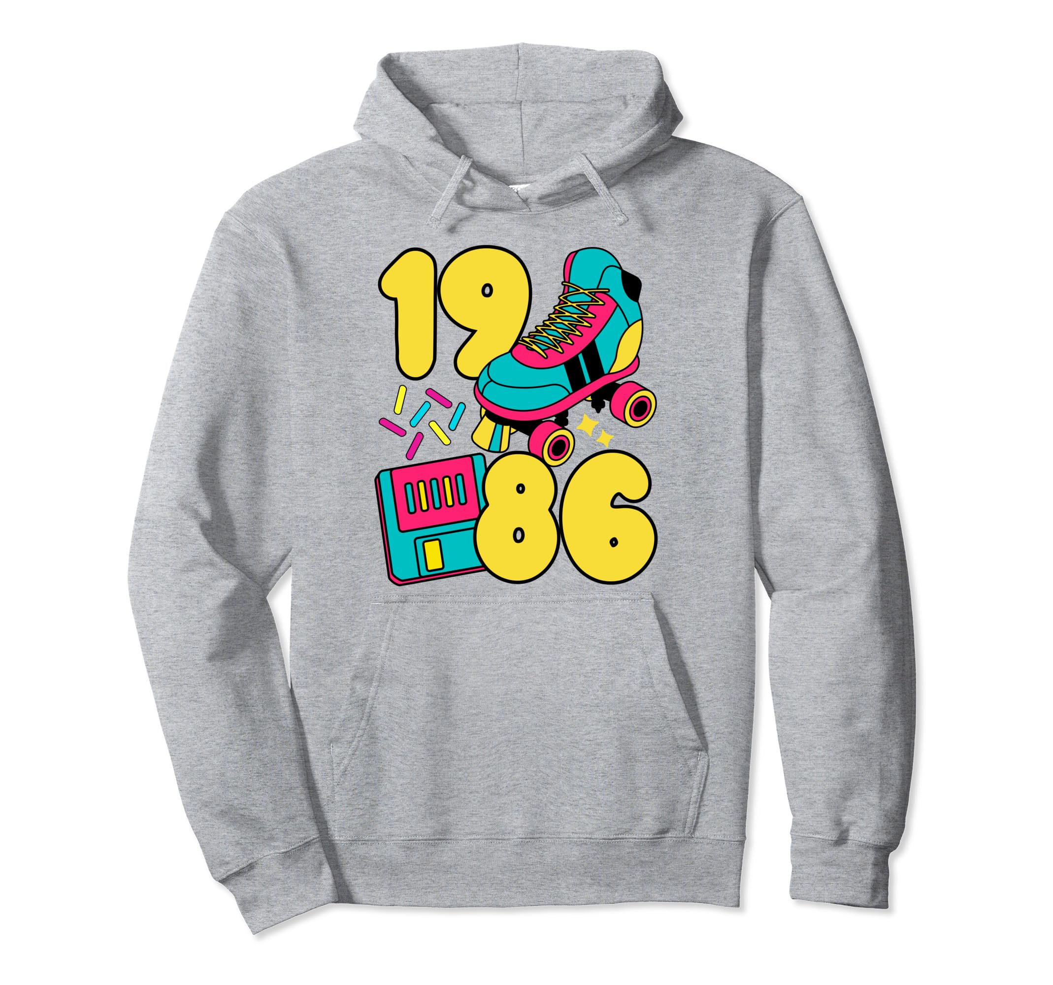 1986 Slow Tec 80S Candy Roller Rink Hoodie - Fun Novelty Design Unisex - T-Shirt, Sweatshirt, Hoodie