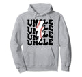 Lightning Groovy Proud Baseball Uncle Family Hoodie - Graphic Print Unisex - T-Shirt, Sweatshirt, Hoodie