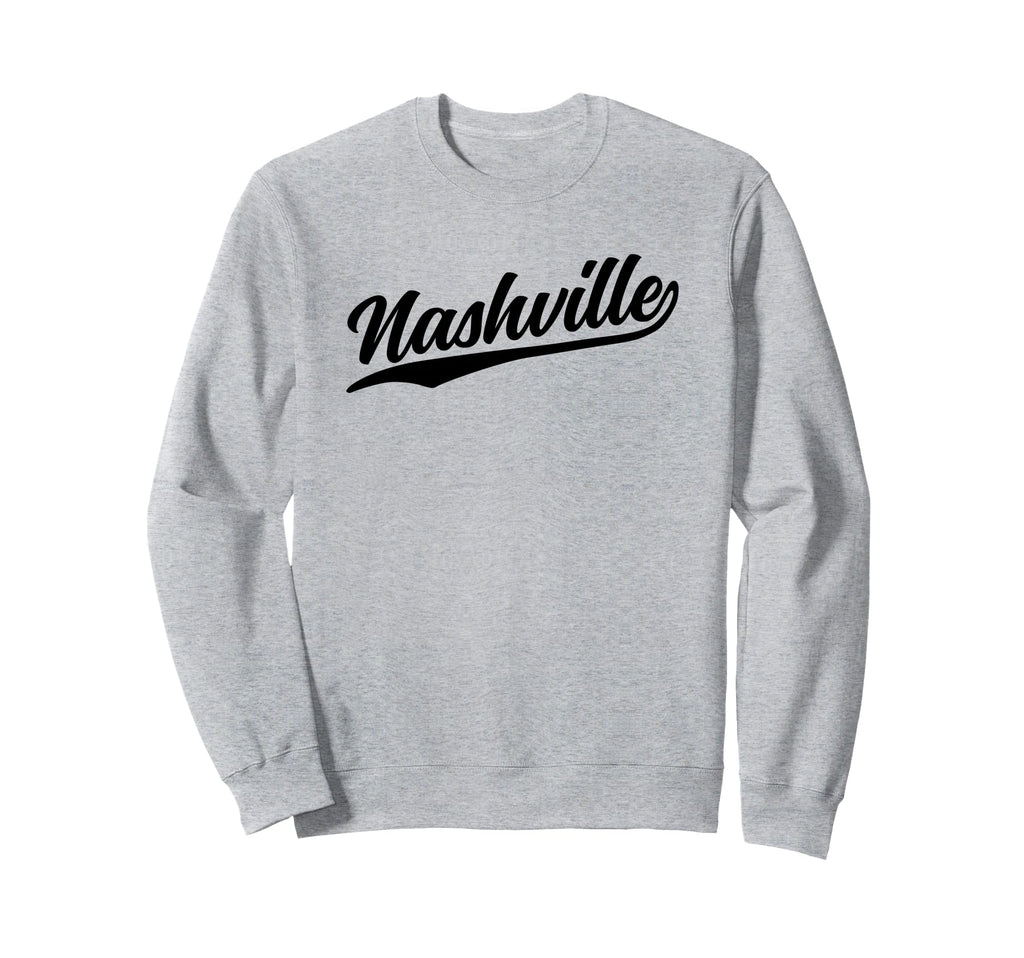 Nashville Tennessee 1970S Black Sweatshirt - Fun Novelty Design for Adults - T-Shirt, Sweatshirt, Hoodie
