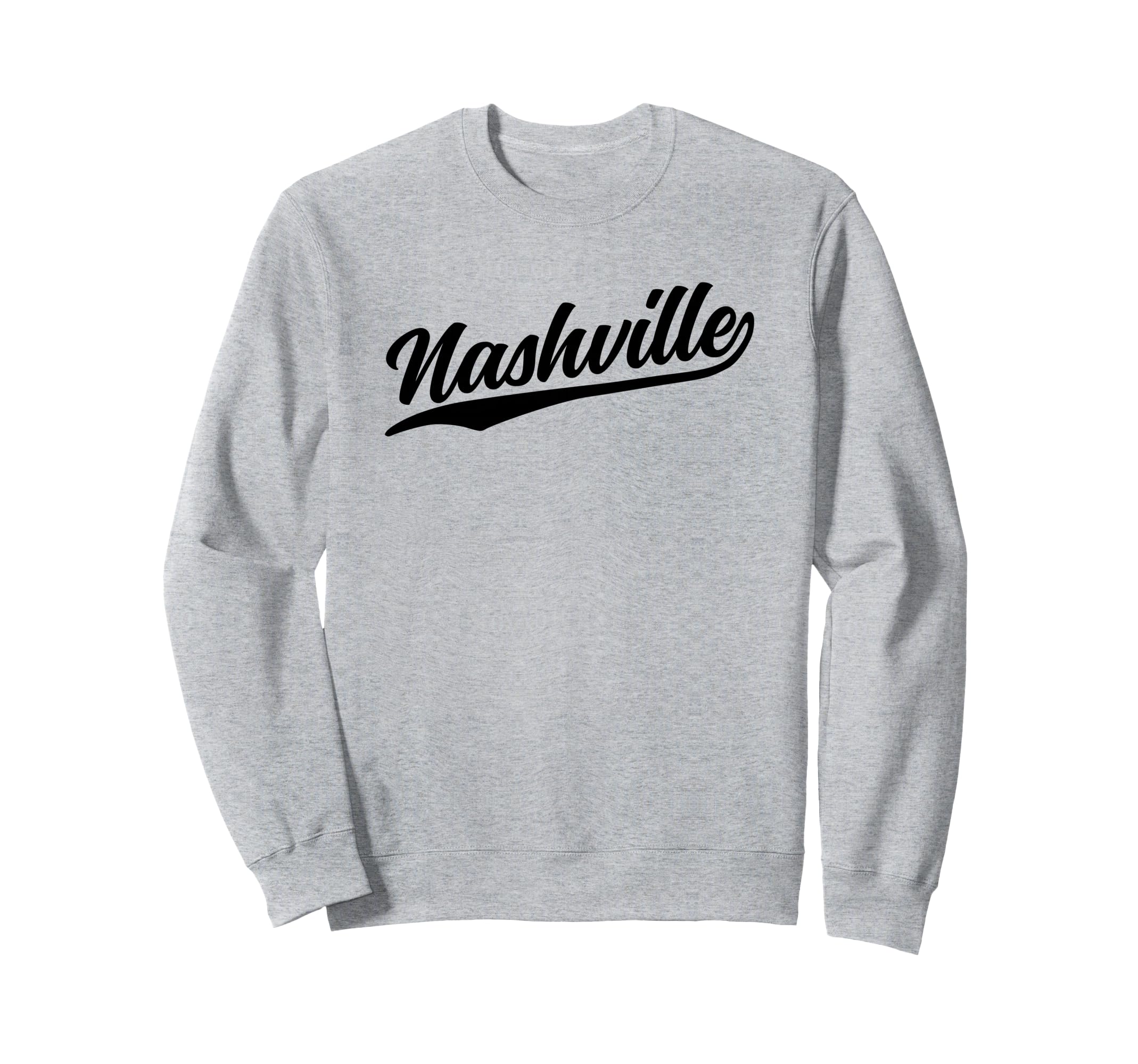 Nashville Tennessee 1970S Black Sweatshirt - Fun Novelty Design for Adults - T-Shirt, Sweatshirt, Hoodie