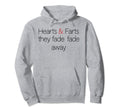 Hearts And Farts Fade Away Grunge Rock Hoodie - Streetwear Style for Adults - T-Shirt, Sweatshirt, Hoodie