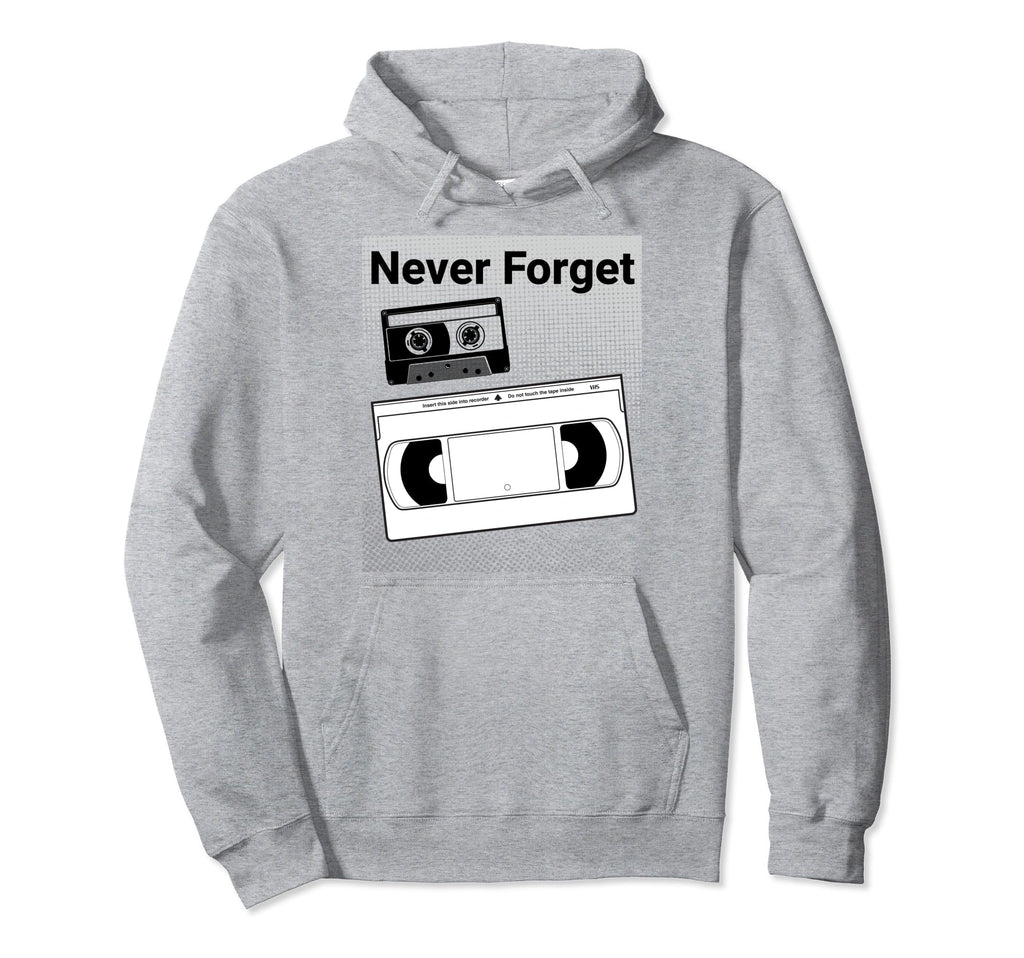 90S 80S Audio And Video Cassette Tape Hoodie - Minimalist Print Unisex - T-Shirt, Sweatshirt, Hoodie