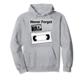 90S 80S Audio And Video Cassette Tape Hoodie - Minimalist Print Unisex - T-Shirt, Sweatshirt, Hoodie