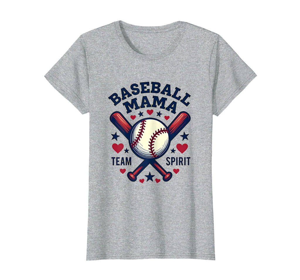 Baseball Mama Team Spirit T-Shirt - Unique Graphic for Adults - T-Shirt, Sweatshirt, Hoodie