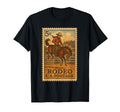 Rodeo Cow Postage Stamp T-Shirt - Aesthetic Graphic Unisex - T-Shirt, Sweatshirt, Hoodie