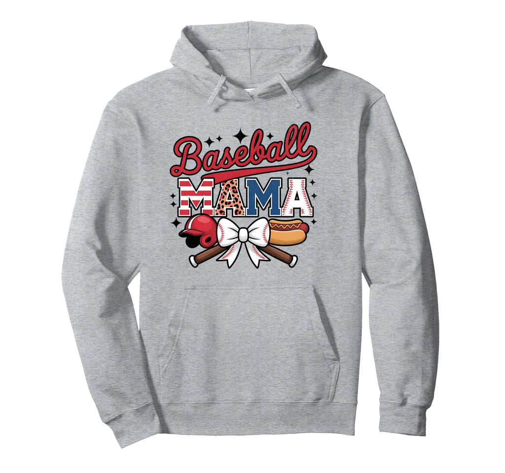 Baseball Coquette Bow Baseball Cheer Mom Hoodie - Trendy Graphic Men Women - T-Shirt, Sweatshirt, Hoodie