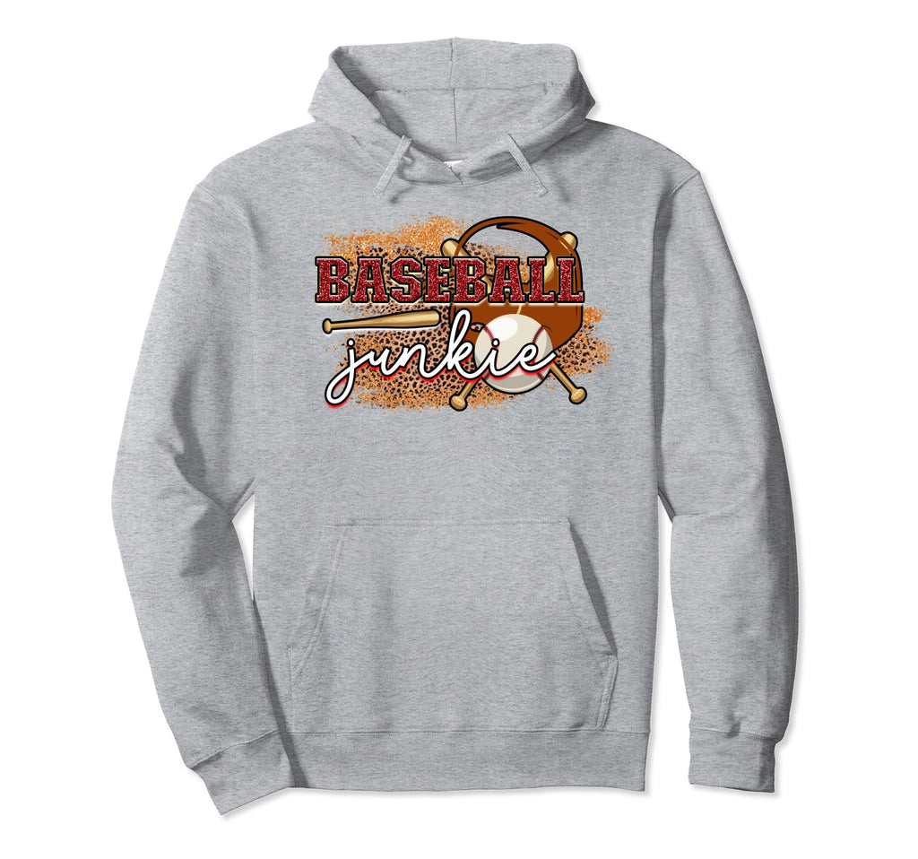 Baseball Junkie Is Baseball Mom Is Hoodie - Minimalist Print for Adults - T-Shirt, Sweatshirt, Hoodie