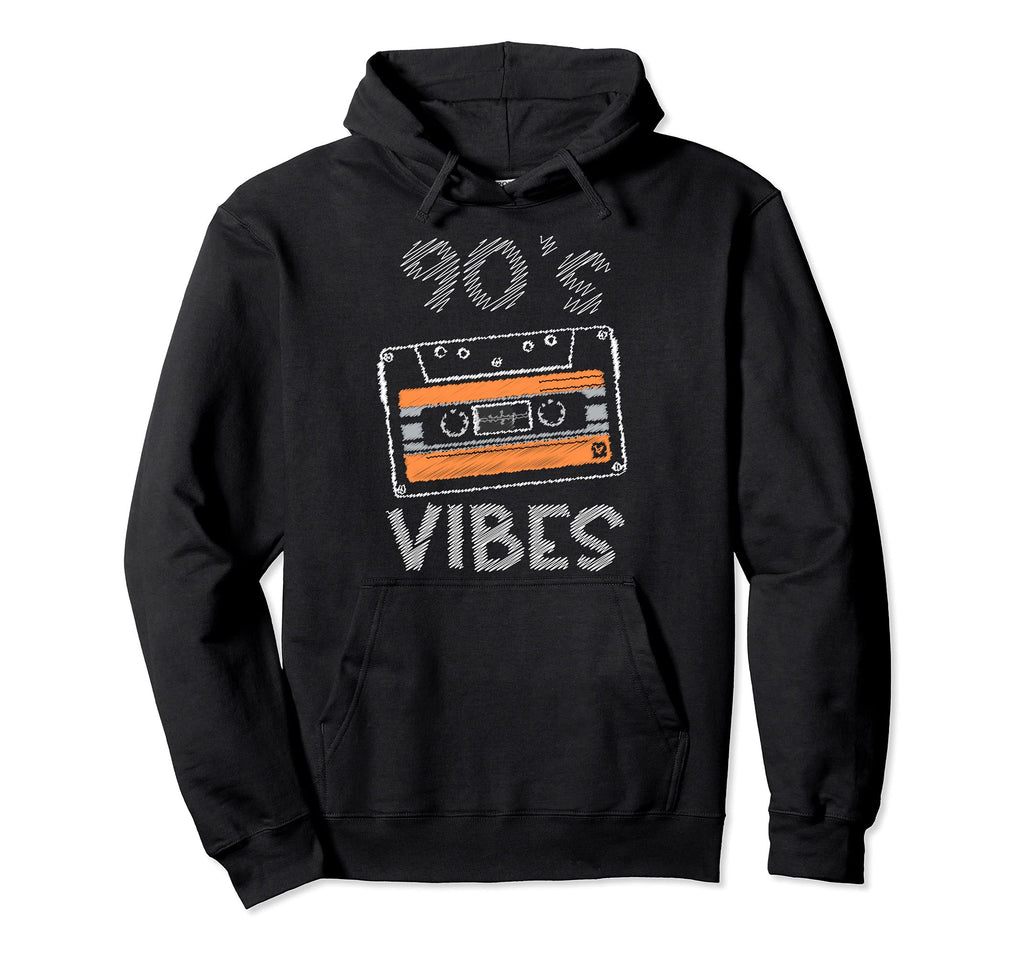 Funny 90S Vibe Party Compact Cassette Hoodie - Fun Novelty Design Unisex - T-Shirt, Sweatshirt, Hoodie