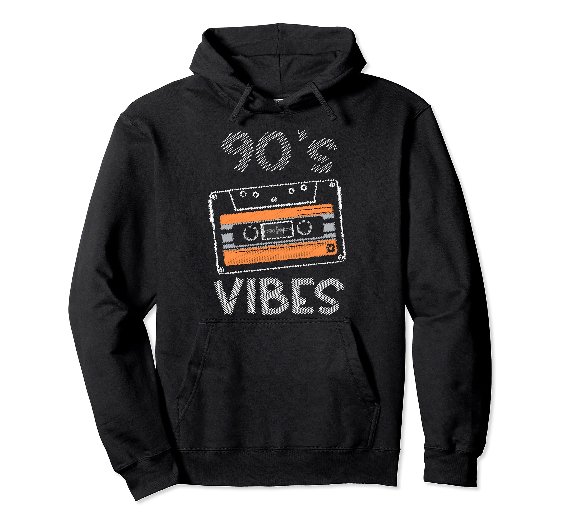 Funny 90S Vibe Party Compact Cassette Hoodie - Fun Novelty Design Unisex - T-Shirt, Sweatshirt, Hoodie