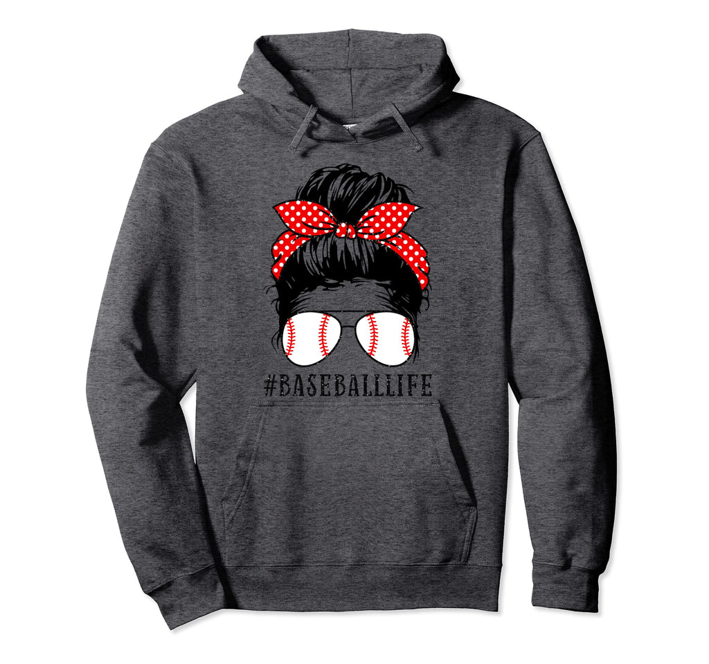 Mom Life Softball Baseball Mom Hoodie - Streetwear Style for Adults - T-Shirt, Sweatshirt, Hoodie