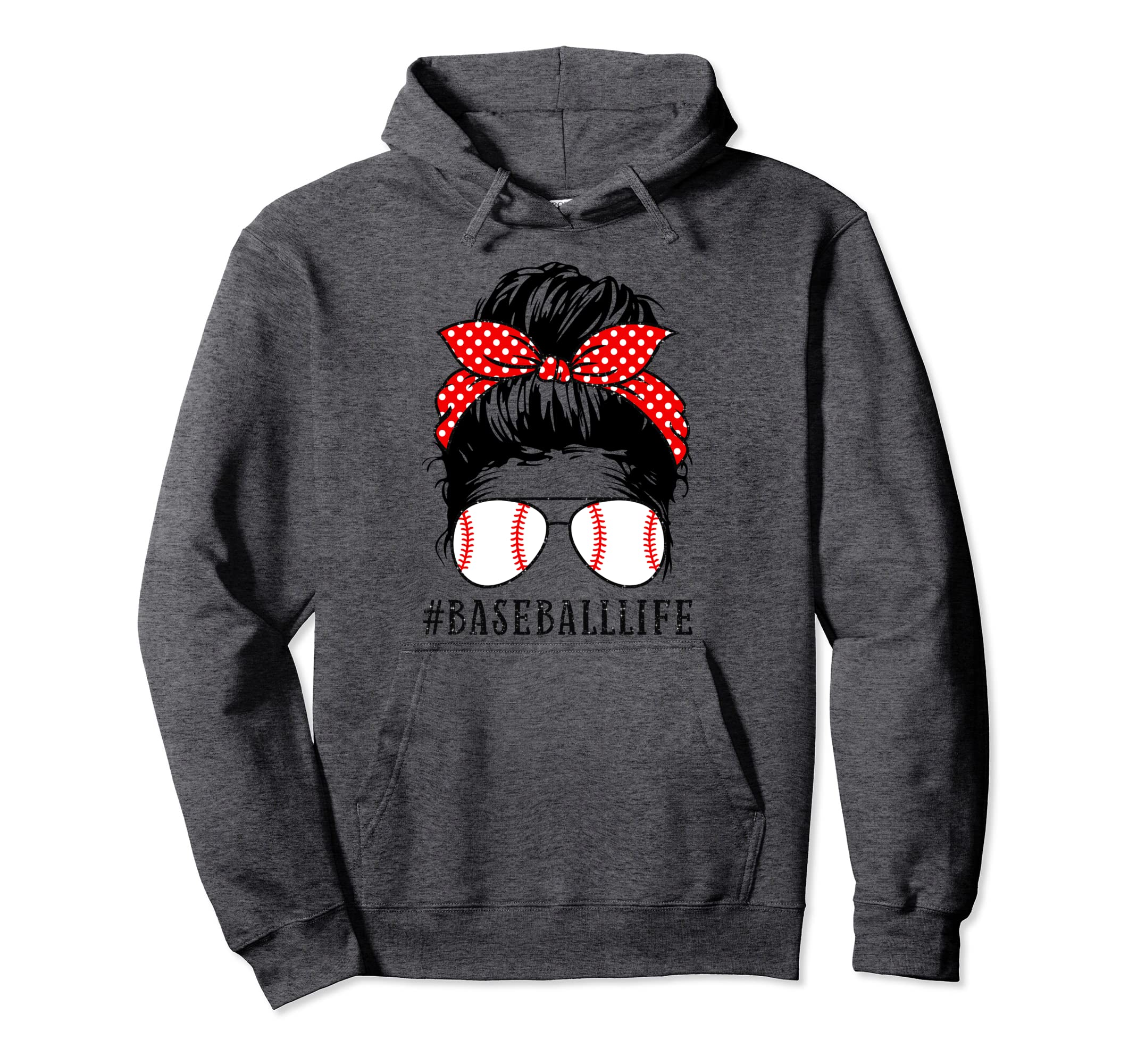 Mom Life Softball Baseball Mom Hoodie - Streetwear Style for Adults - T-Shirt, Sweatshirt, Hoodie