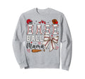 Baseball Mama Coquette Bow Game Sweatshirt - Aesthetic Graphic for Adults - T-Shirt, Sweatshirt, Hoodie